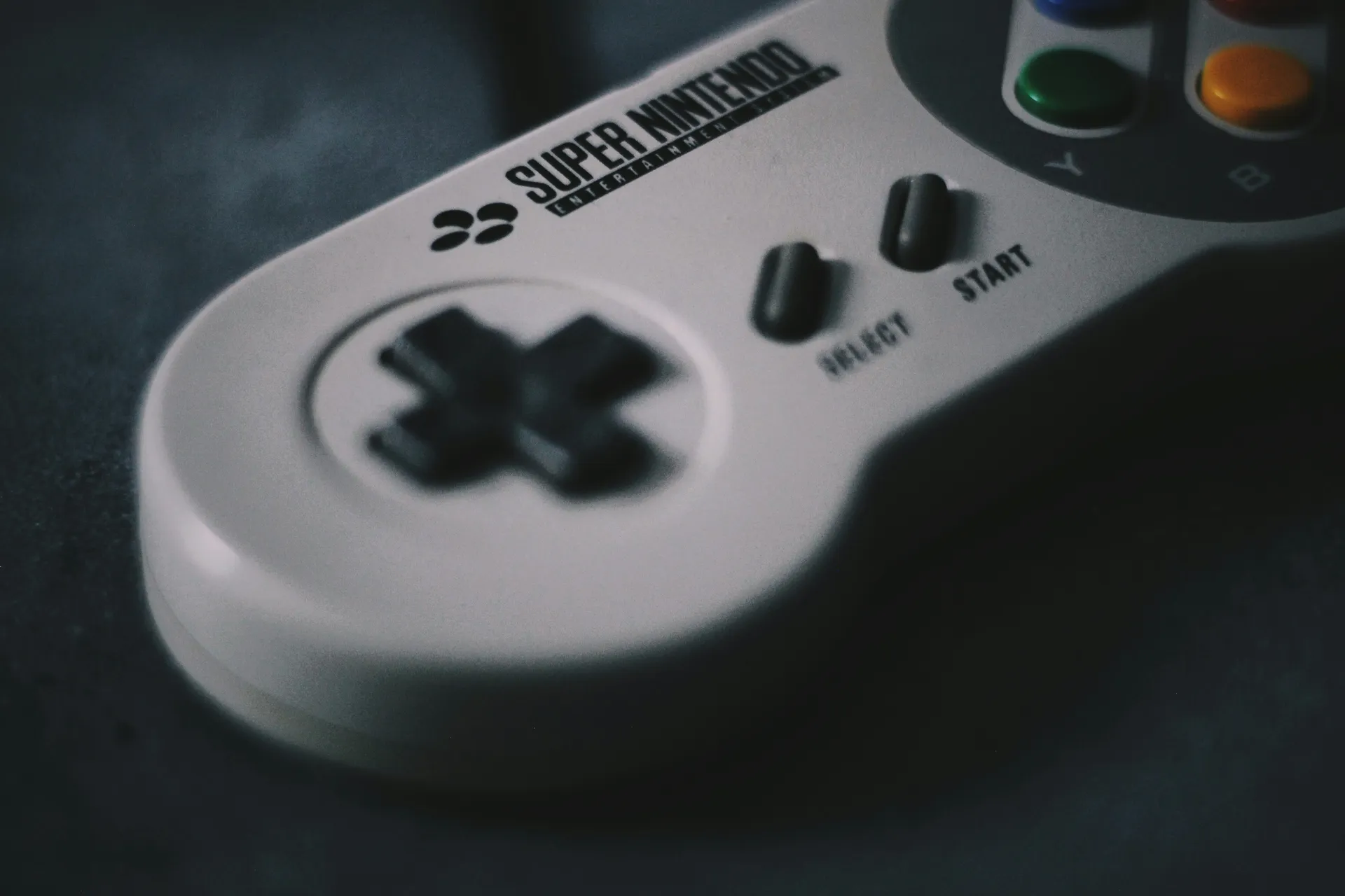 Manette Super Nintendo en gros plan